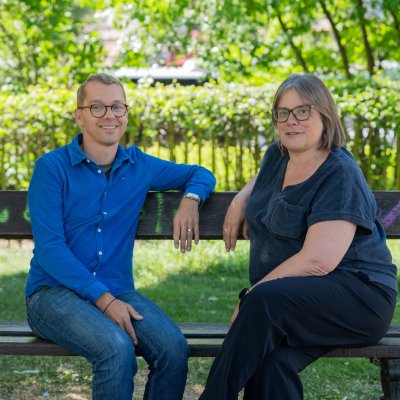 Jens en Nele, beleidsmedewerkers bij Opgroeien