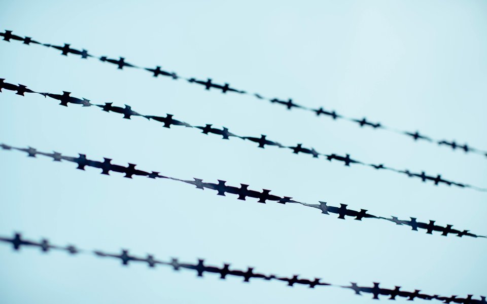 prikkeldraad closeup