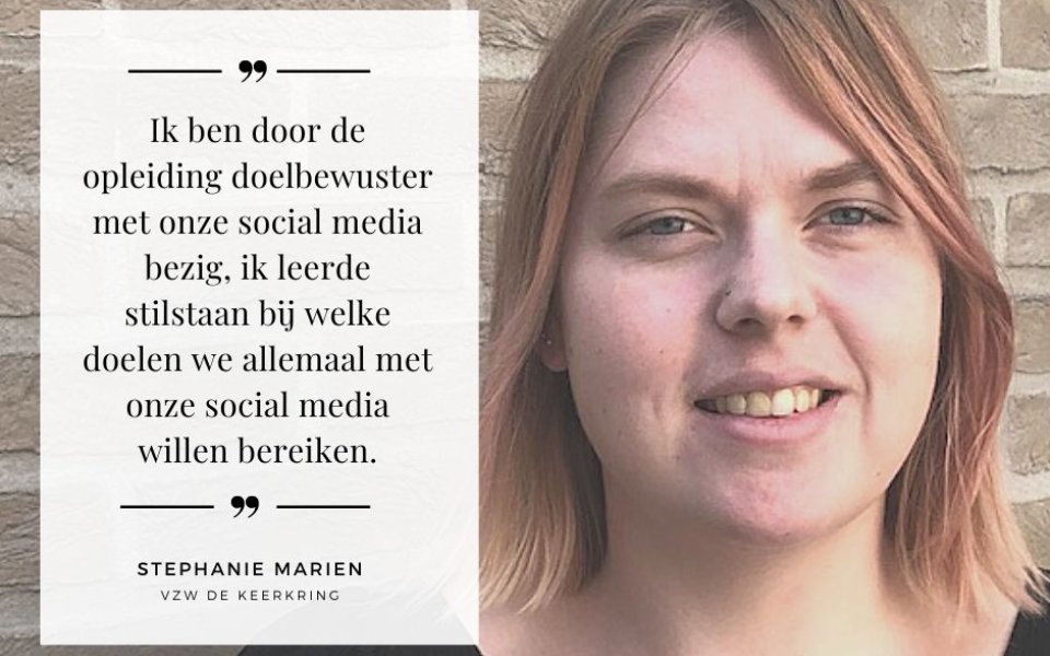 quote over opleiding social media