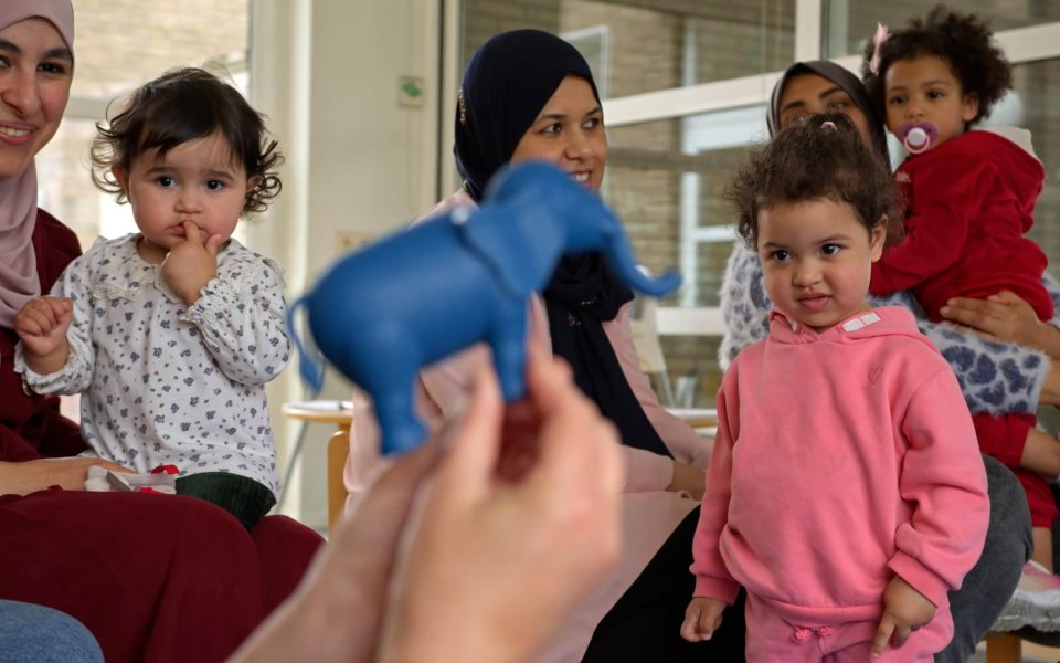 moeders met hoofddoek, kinderen