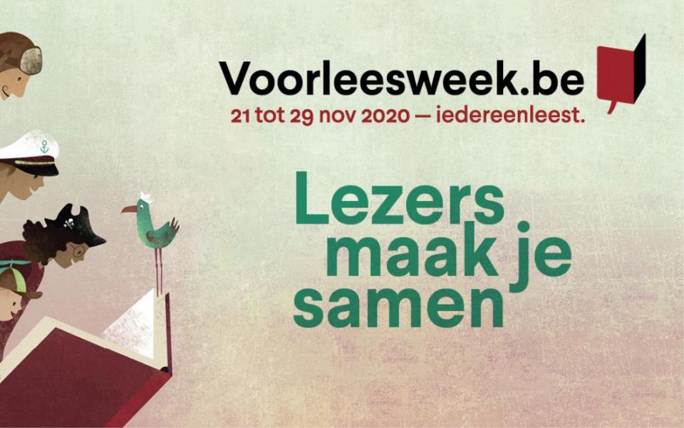 Voorleesweek.be 2020 Lezers maak je samen Iedereen Leest