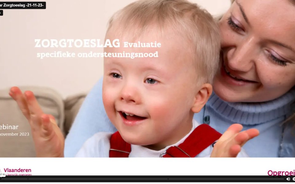 Screenshot webinar aanvraagprocedure zorgtoeslag