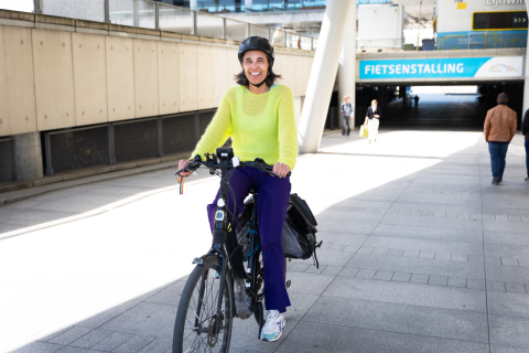 angelique psychopedagoog kind en gezin op de fiets