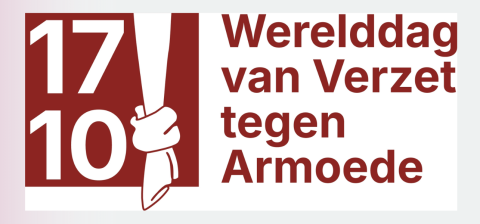 banner werelddag van verzet tegen armoede