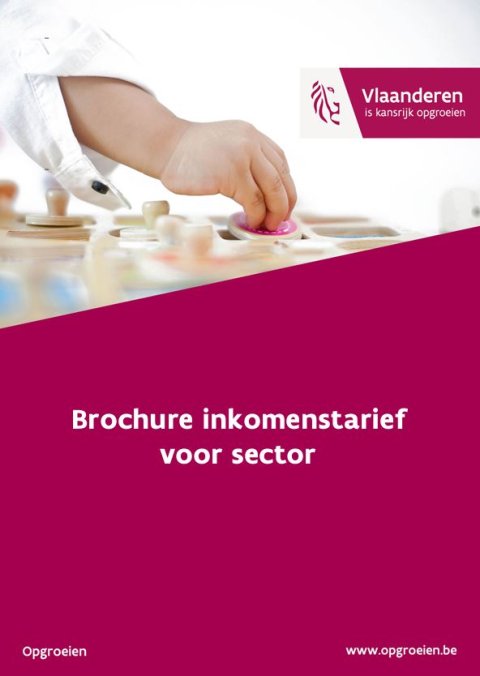 Cover brochure inkomenstarief voor sector
