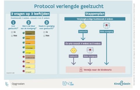Figuur 1: Protocol Verlengde Geelzucht van studie 1 (1/10/2021-30/9/2022)